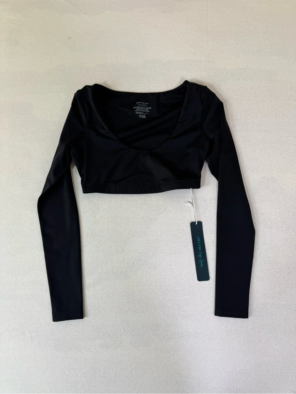 Jolyn Eryn Krouse Avalon Top Black Rashguard Surfing XS